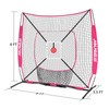 AOLIGEIJS 6'X6' Baseball Softball Practice Net,Pitching Net,Batting Net,with Bonus Strike