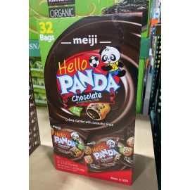 Meiji Hello Panda Cookies, Chocolate Crème Filled - 32 Count, 0.75oz Packages