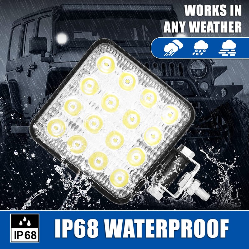 Kalienpie LED Work Light 12 V Aluminium ABS 48 W