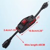 TWTADE 3 Prong Extension Cord with Inline Switch On/Off 14AWG