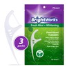 225 Piece BrightWorks Fresh Mint + Whitening Dental Flossers with