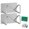 Luckyiren 2-Pack Stainless Steel Sponge Holder, Kitchen Sink Caddy Organizer,