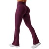 YEOREO Mini Flare Leggings Womens Workout Butt Lifting Legging Hidden