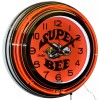 15" Dodge Super Bee Double Neon Clock Man Cave Garage