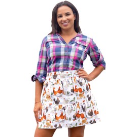 MZCXMAO Egg Apron, Egg Collecting Apron,Egg Gathering Apron,Egg Apron for Fresh Eggs,Egg Apron for Fresh Eggs Gift for Women Children(8 Pockets Hen)