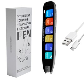 cimsfcor Scan Reading Pen, 142 Languages Language Translation, Multilingual Language, Portable Translator with 3.71 Inch Screen for Learning, Meetings, Travel
