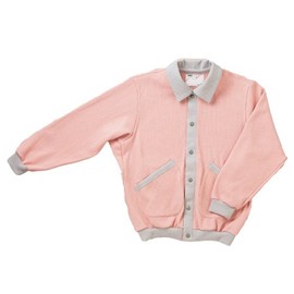 Angel Square Knit Indoor Wear With Collar, Open Front, Pink, M Size