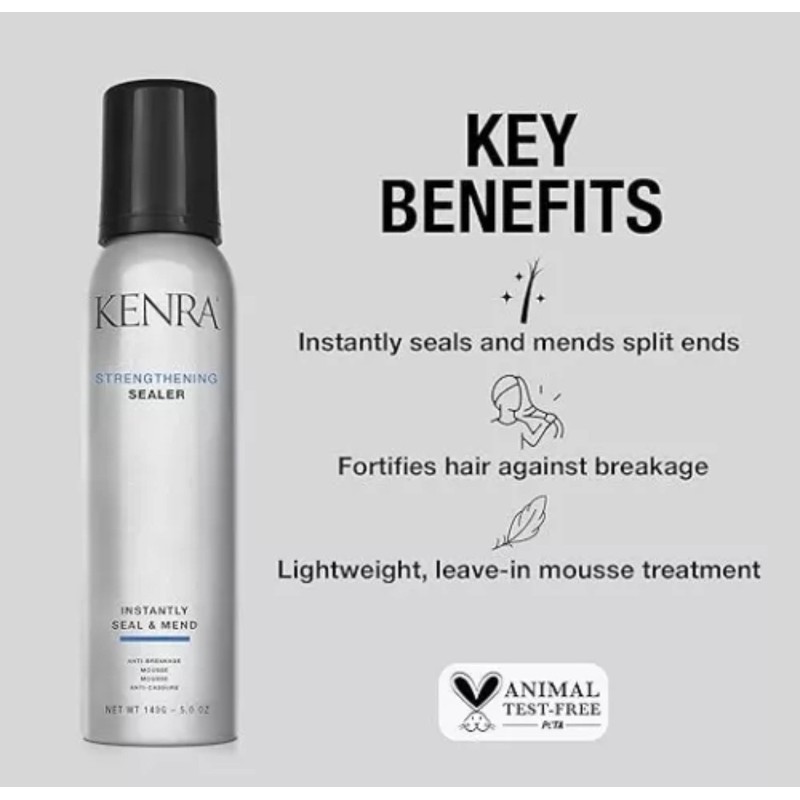 Kenra Strengthening Sealer Anti-Breakage Mousse 5 oz New Seal &