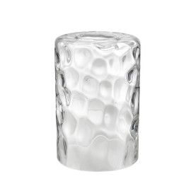 Aspen Creative 23529-63-1, Clear Hammered Glass Shade For Lighting Fixture/Vanity Light/Wall Light/Pendant, Size: 3-7/8" D x 6-1/8" H, 1 Pack