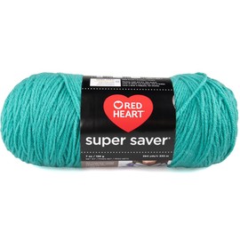 Craft County Size 4 (Medium) 100% Acrylic Fiber Yarn – Variety of Color and Pattern Options – Great for Crochet, Knitting, and Weaving (Jade)