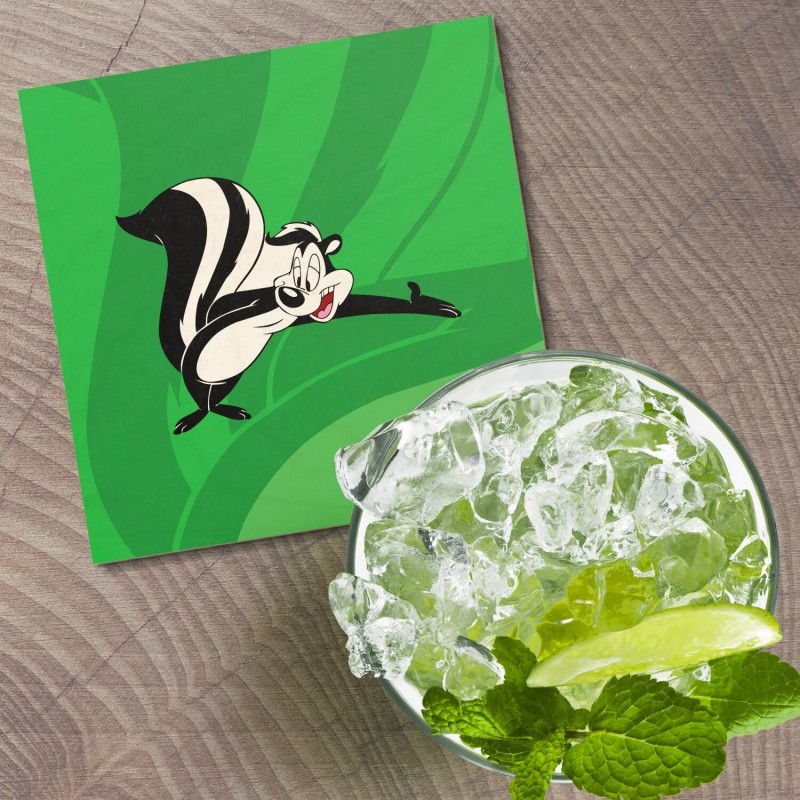 Unbranded Pepe Le Pew Cartoon 4'' X 4'' Square Wooden