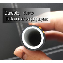 Atlantic Female to Female Heavy Duty Garden Hose 8 ft x 5/8 Inch Black, Short Connection Leader Hose (8 Feet)