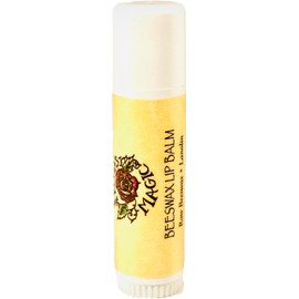 Beeswax Lip Balm, Large .5 oz Tube, Unscented, All Natural and Handmade
