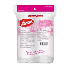 Jaloma | Tri-pack de Algodón Facial, 100% algodón, 3 packs de 100 piezas