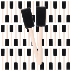200 Pack Foam Paint Brushes 1 Inch Small Foam Brushes Bulk Sponge Brush with Wood Handles Sponge Paint Brush for Painting, Acrylics, Staining, Varnishing, Finishing, Touchup and DIY Craft Projects