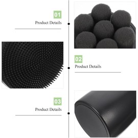 Cepillo para Lavado Facial Cabezal de Silicona Doble Cara, Herramienta Exfoliante y Limpiadora para Piel Sensible y Masaje Facial Diario