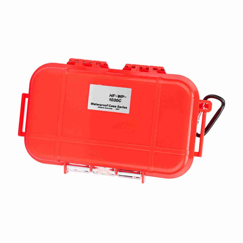 Outdoor Survival Shockproof Waterproof Storage Case Airtight Carry Box Container(Red)
