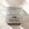 Ashton and Finch Funny Boxing Coaster Laser Engraved Gift Wooden