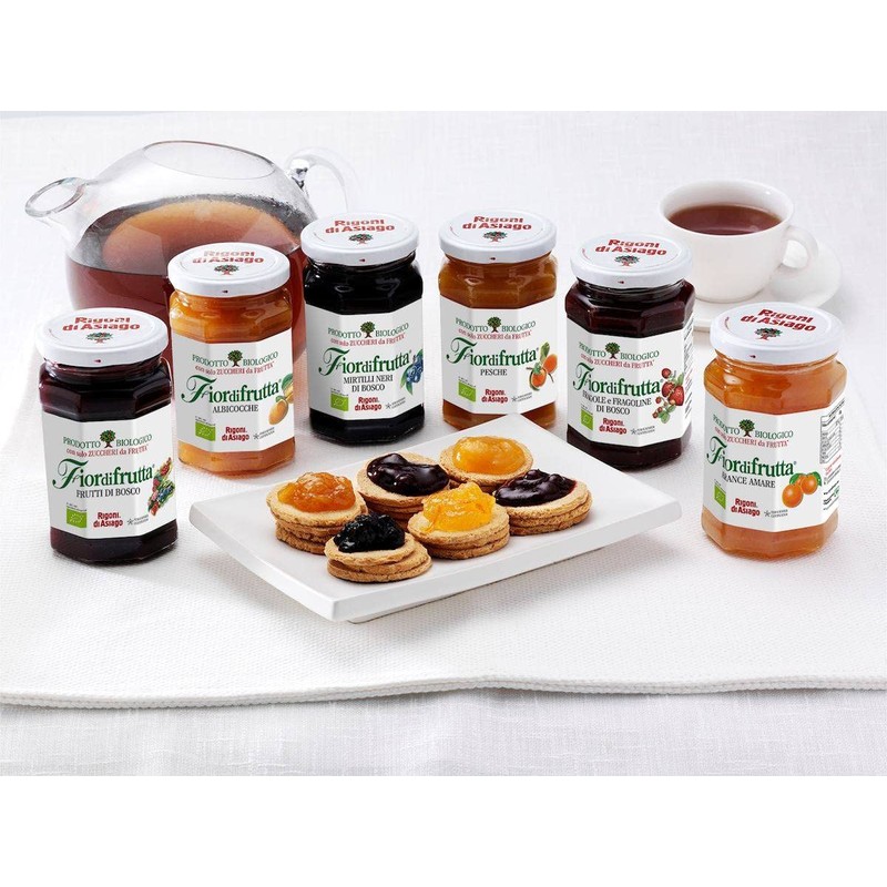 Rigoni di Asiago Fiordifrutta Organic Fruit Spread, Wild Berries, 8.82