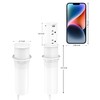 2.5 inch Hole Pop up Outlet for Countertop,20W USB C,4