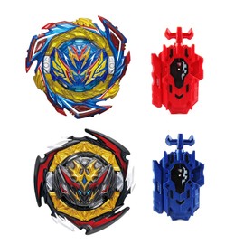 Wotean Gyros Turbos Set, 4D Arena Metal Fusion Battles Gyros, with Battling Top Launcher, Gift Sets for Kids,B187+B180