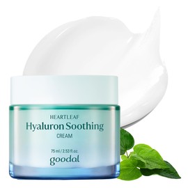 GOODAL Heartleaf Hyaluron Soothing Cream for All Skin Type, Deep Hydration, Long Lasting Moisture