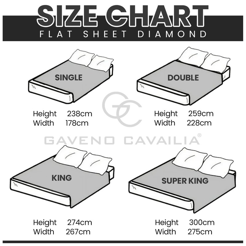 GC GAVENO CAVAILIA Easy Care Flat Sheet King Size -