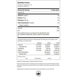 Swanson Certified Organic Blackstrap Molasses 16 fl Ounce (473 ml) Liquid