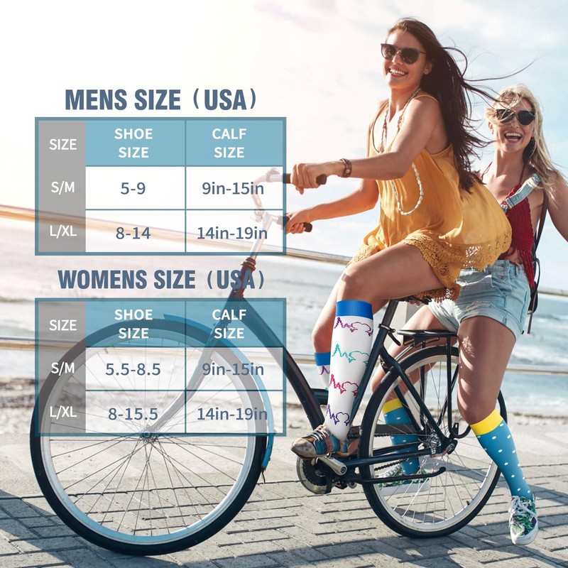 Bluemaple 6 Pack Copper Compression Socks for Women and Men