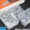 INCONTESTA 50 Pack 3/8-16 Serrated Flange Hex Lock Nuts, 304