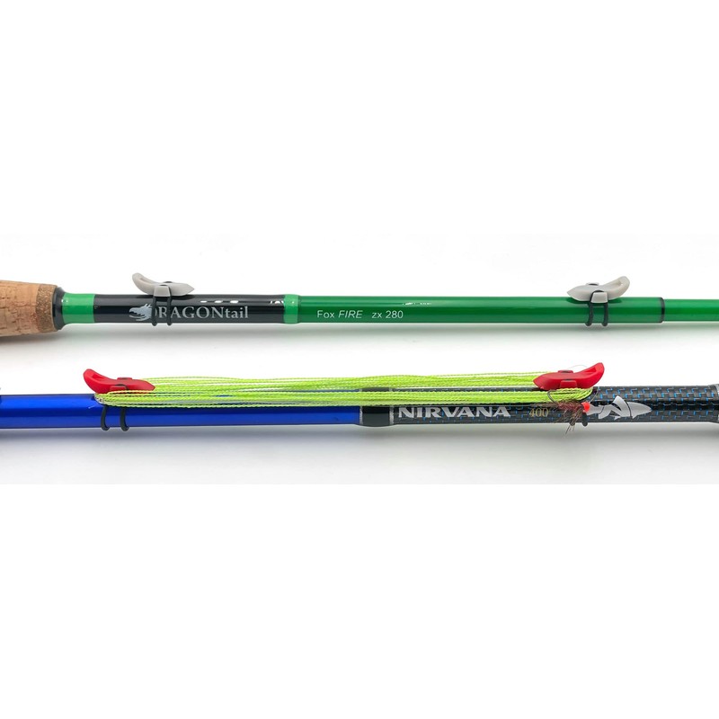 DRAGONtail Ultimate Tenkara Line Keepers (6 Pack) (Red)