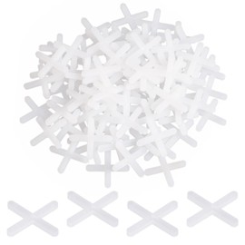 SYEYCW 500 Pcs Tile Spacers 3mm, White Slab Spacers, Plastic Cross Shaped Spacers, Wall Floor DIY Paving Tiling for Accurate Positioning, Ceramic Tile Installation Tools, for Fixing Mat Tile Leveling
