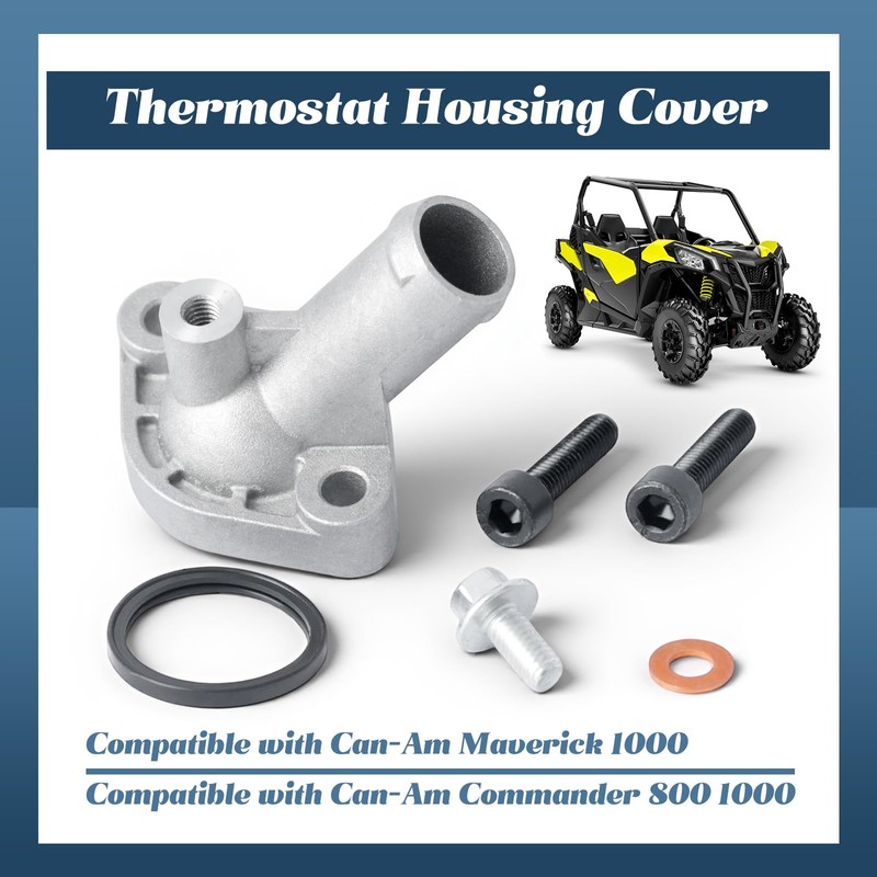 Esttlamer 420222494 Thermostat Housing Cover Compatible with Can-Am Commander 800