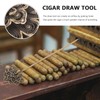 KOMBIUDA Peacock Design Copper Cigar Draw Enhancer Tool Durable Cigar