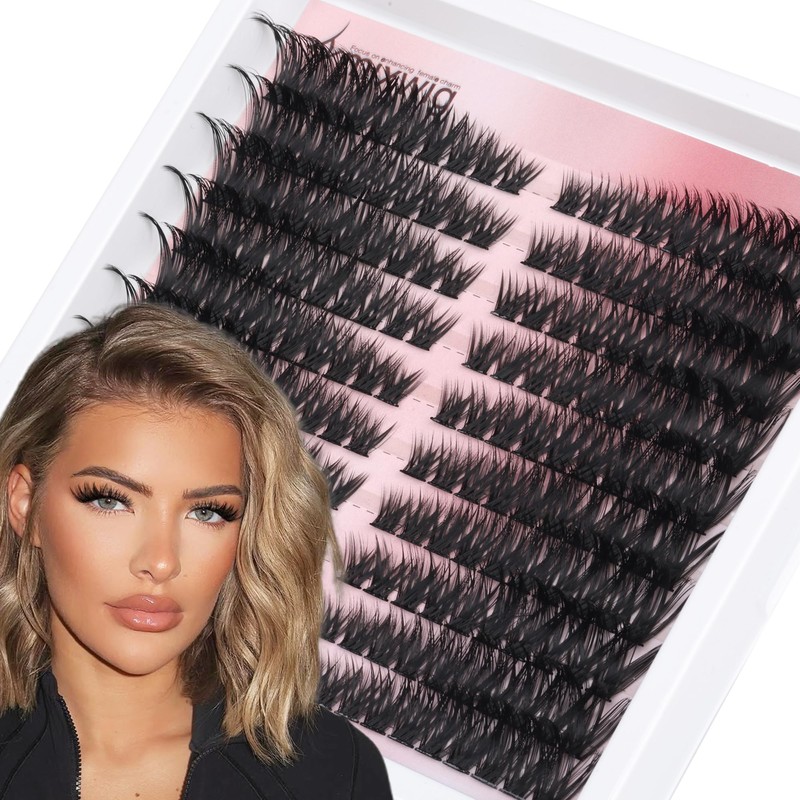 Cat Eye Lash Clusters Kit, 80D, Lash Extension Kit, Natural