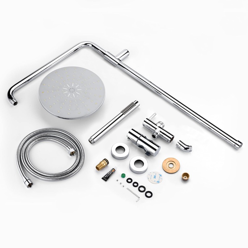 sumerain Retrofit Rain Shower Heads System with 9 Inch Shower