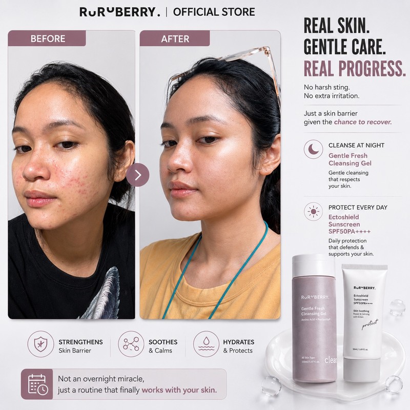 Ruruberry Gentle Fresh Cleansing Gel (50ml/150ml)