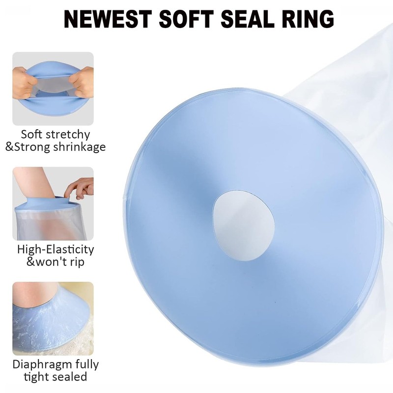 Waterproof Leg & Arm Cast Cover for Shower Reusable, Soft