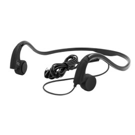 Sumeber Bone Conduction Earphones, Wired Sports Headphones, Sweatproof, Splashproof, Ear Free, Suitable for Bicycles (Black)