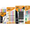 BIC Stationery Set Pastel of 23: 6 Highlighters, 5 Fineliners,