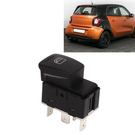 Window Regulator Switch A4548201010 Sensitive Quick Response Window Master Button Compatible with Smart 454 Forfour OEM Replacement Window Regulator Switch Easy Assembly