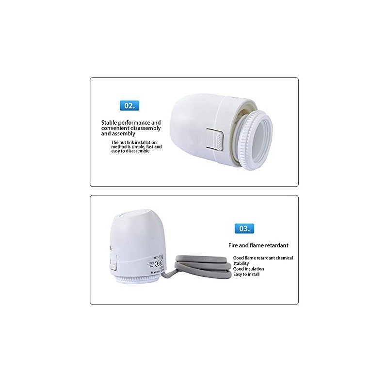 Nagoyuki Floor Heating Valve NC AC 230V Electric Thermal Actuator