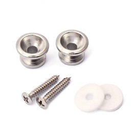 Alnicov Guitar Strap Buttons Pins Metal End, Strap Locks For Guitar Bass,Chrome