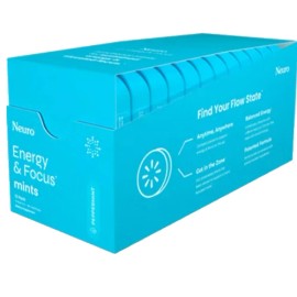 NeuroGum Energy Caffeine Mints Focus Supplement for Women & Men (144 Pieces)