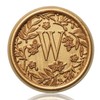 SWANGSA Botanical Flowers Letter W Wax Seal Stickers, 100 Pcs,