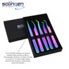 Eyelash Tweezers Set of 5 – Precision Stainless Steel Tweezers