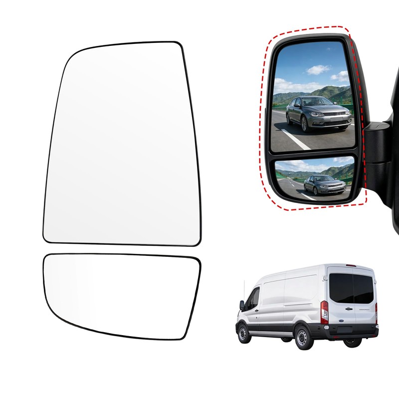 Aritoxy Passenger Right Side Lower Mirror Glass for Ford Transit