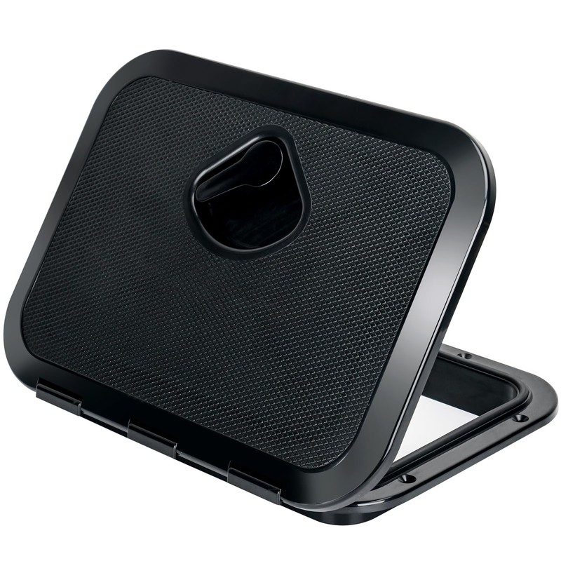 smartmarine Marine Deck Access Hatch 14" Black/White Rectangle Boat Hatch