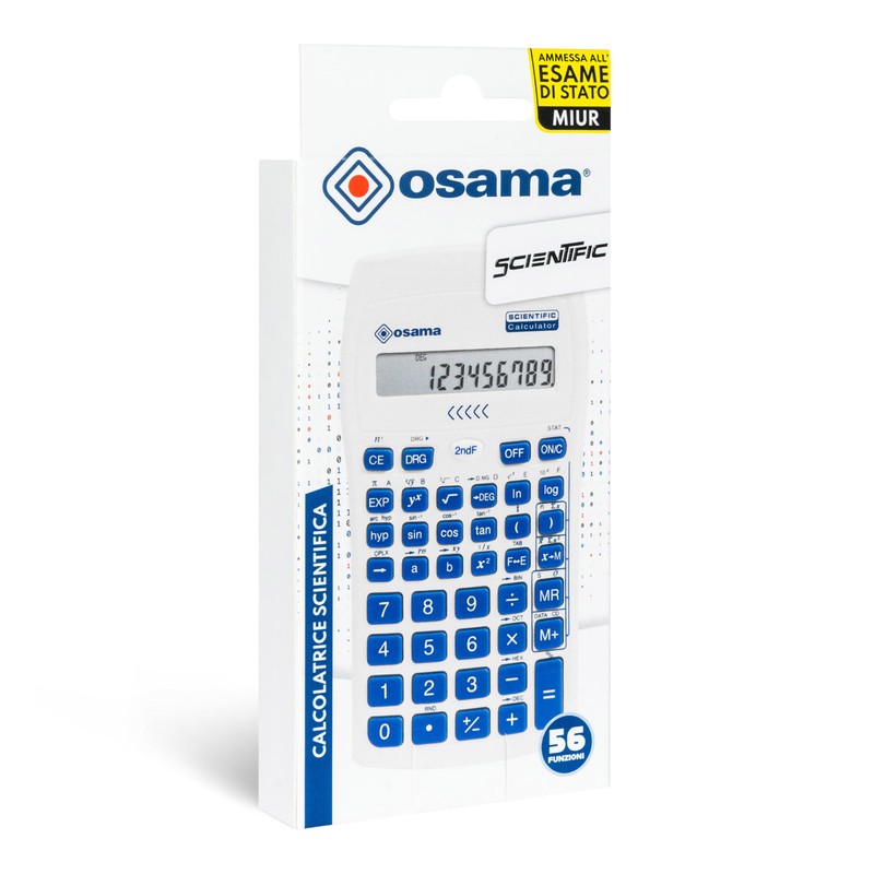 OSAMA - Scientific Calculator with 56 Functions, 10 Mantissa Digits