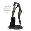Gilde 89360 Mum and Child Sculpture Bronze Base in Grey